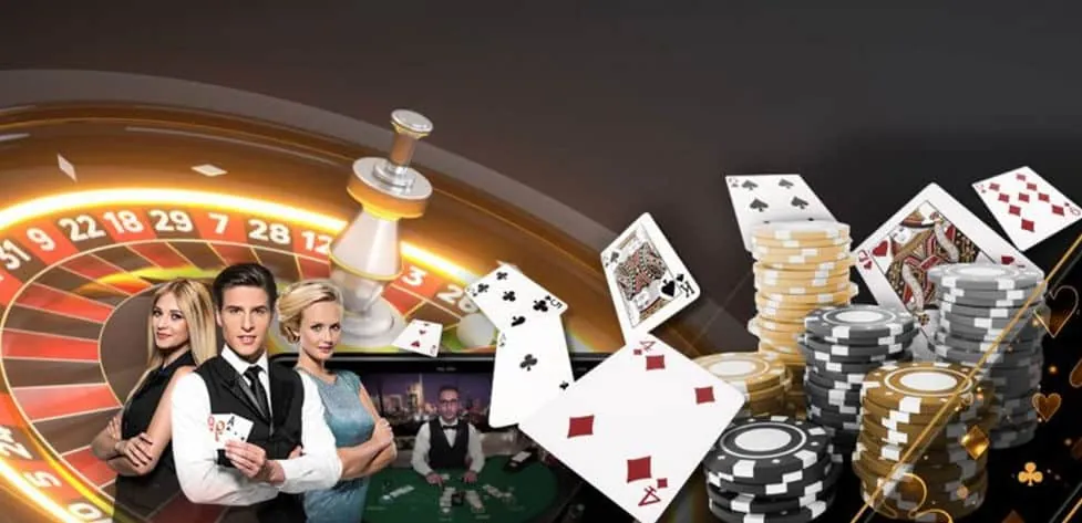 Live Casino Dealer at a Blackjack Table